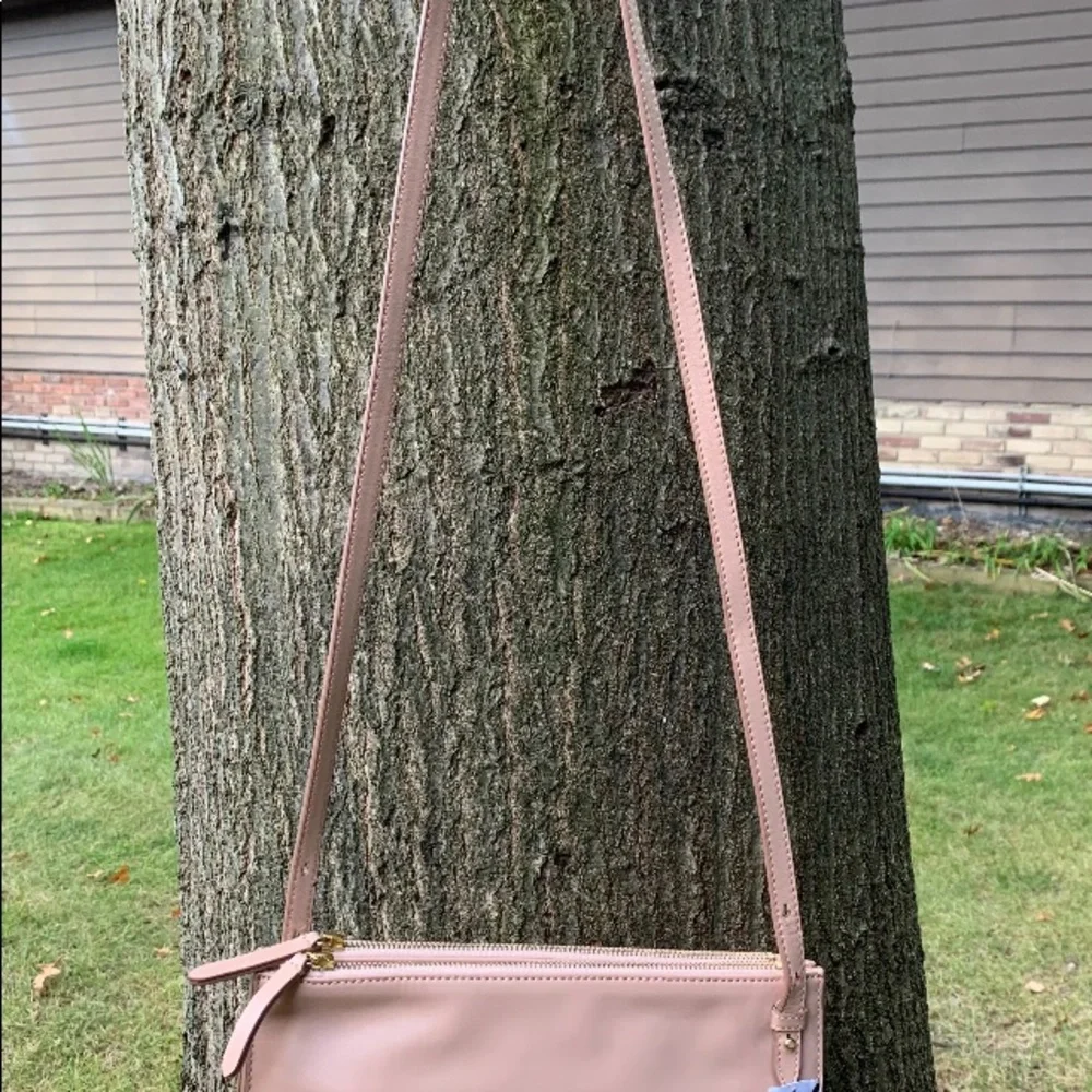 Banana Republic Leather Shoulder Bag in Neutral NWTs